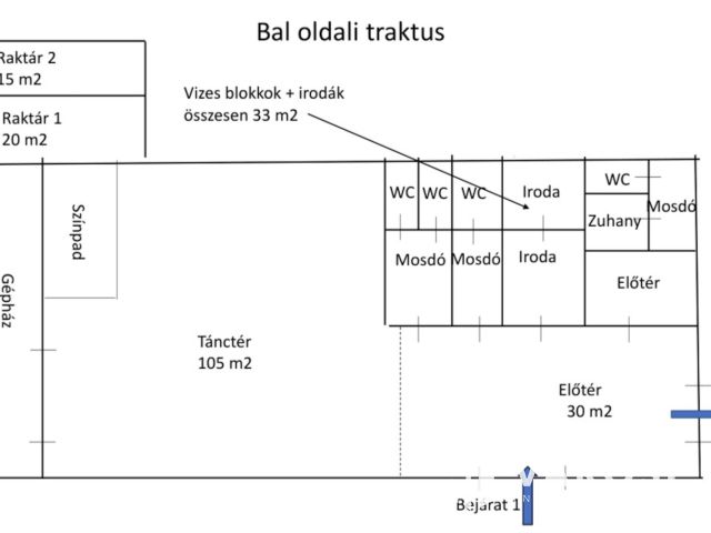 500 m² üzlethelyiség a Blaha Lujza tér közelében eladó