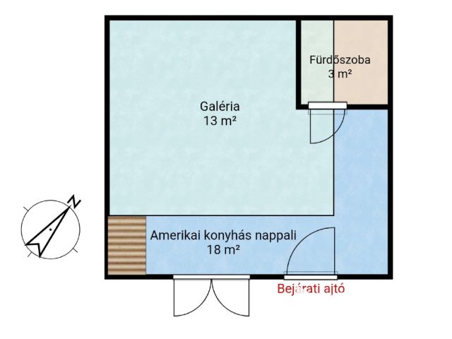 Modern galériás lakás kiadó Budapest szívében